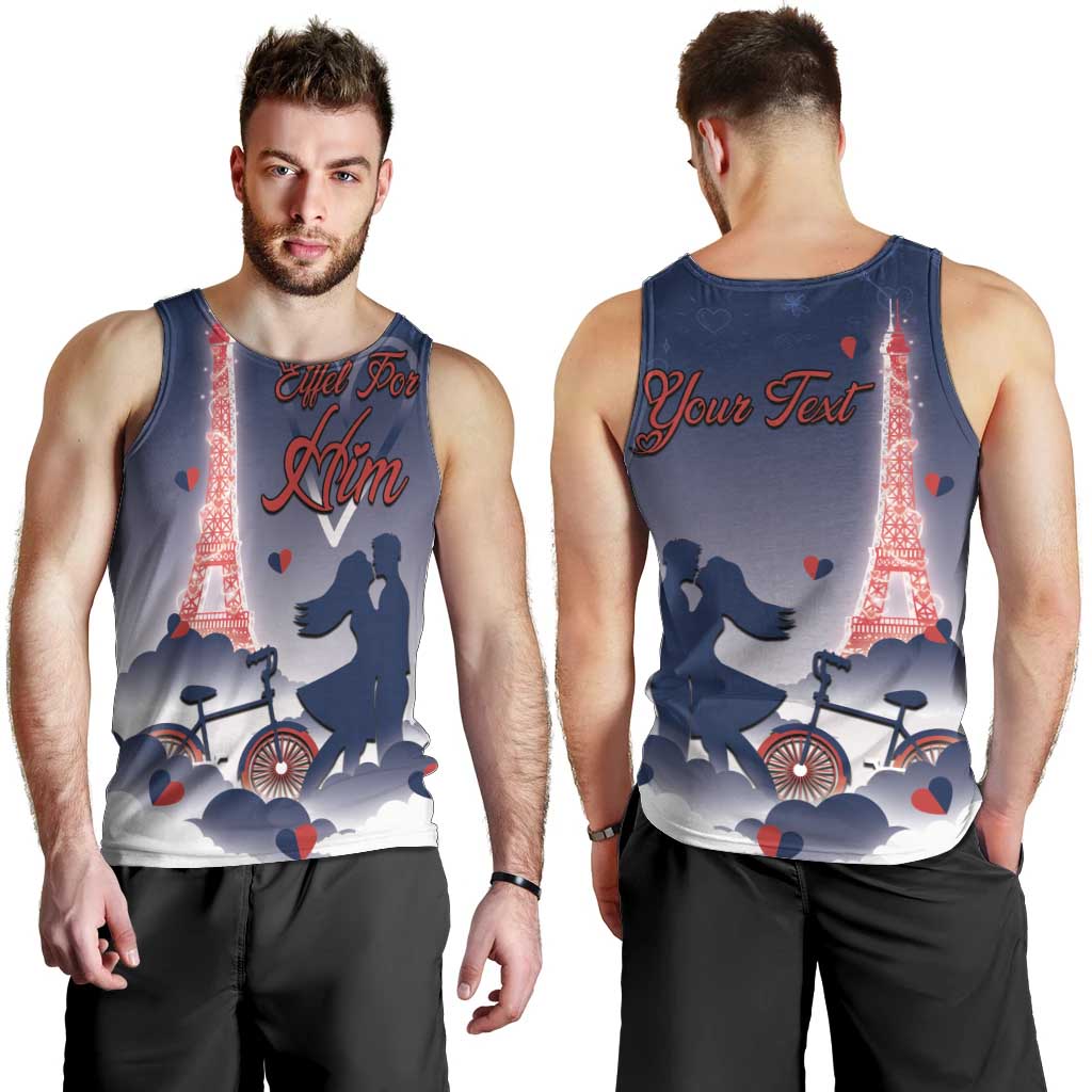 Personalized France Men Tank Top Eiffel For Him - Wonder Print Shop