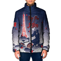 Personalized France Padded Jacket Eiffel For Him - Wonder Print Shop
