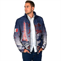 Personalized France Padded Jacket Eiffel For Him - Wonder Print Shop
