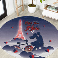 France Round Carpet Eiffel For Him - Wonder Print Shop