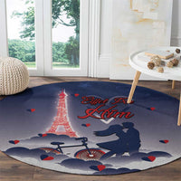 France Round Carpet Eiffel For Him - Wonder Print Shop