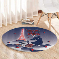 France Round Carpet Eiffel For Him - Wonder Print Shop
