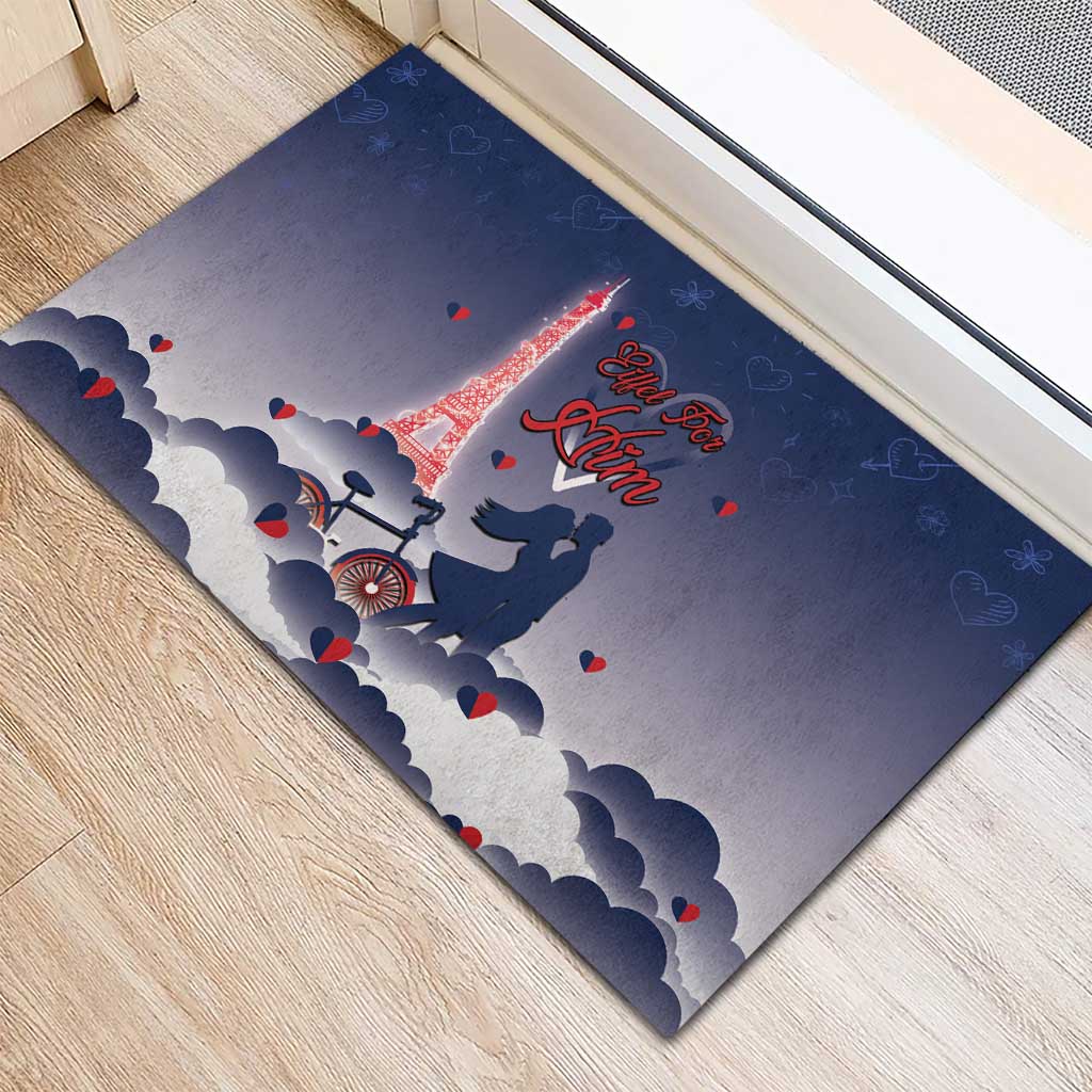 France Rubber Doormat Eiffel For Him - Wonder Print Shop