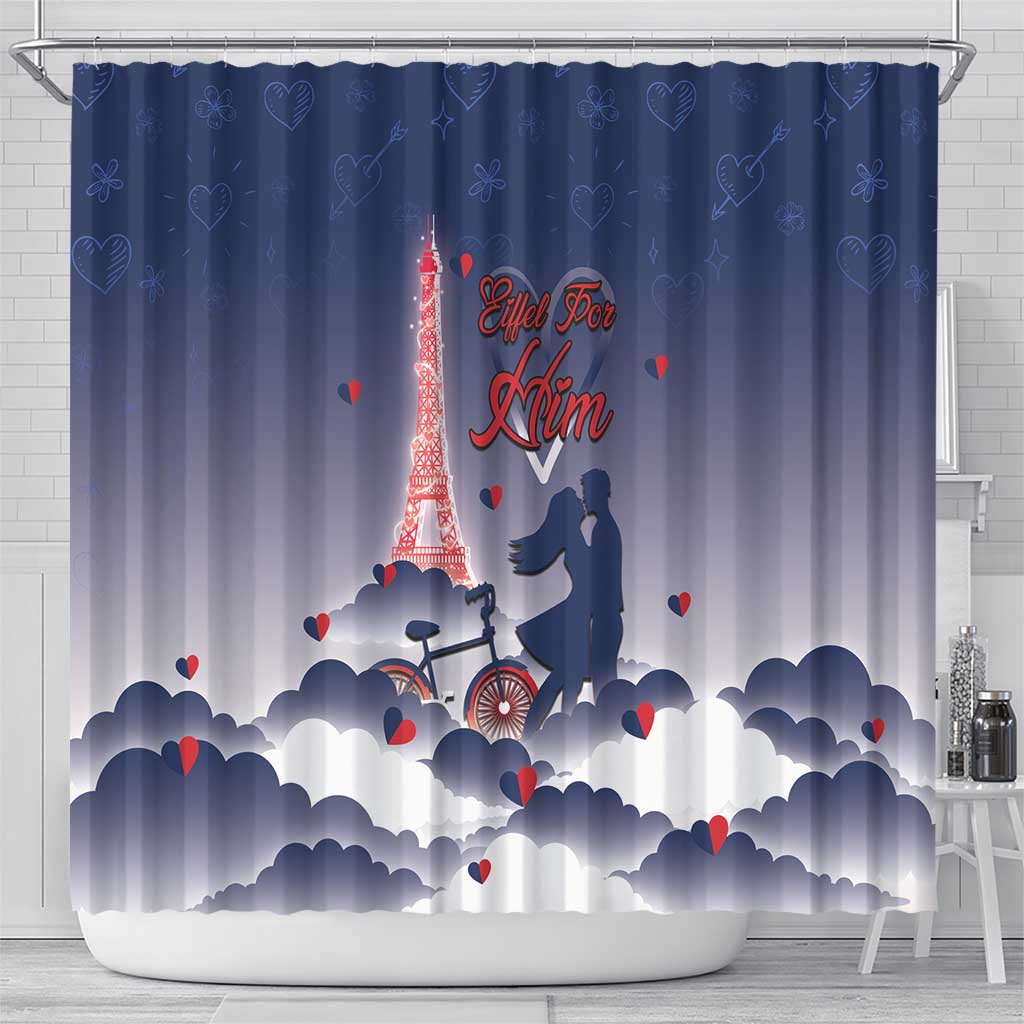 France Shower Curtain Eiffel For Him - Wonder Print Shop