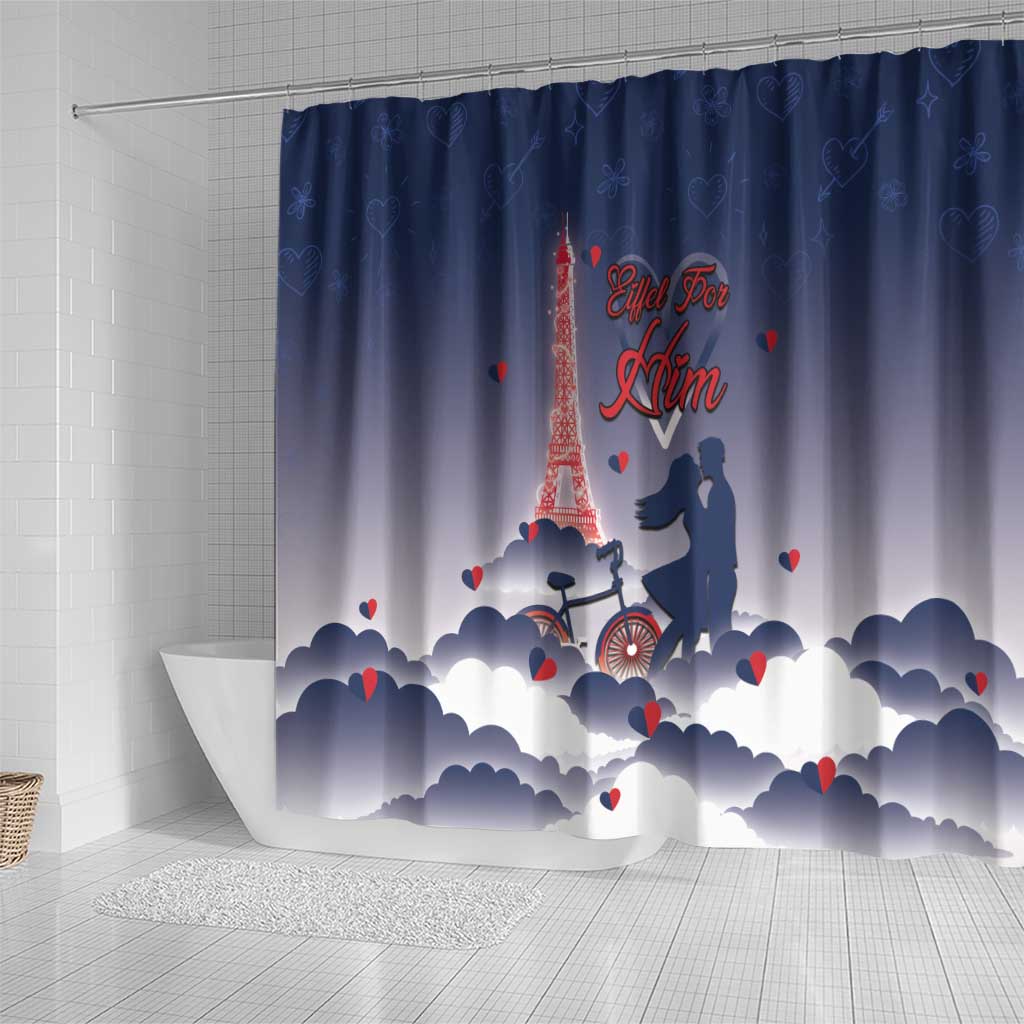 France Shower Curtain Eiffel For Him - Wonder Print Shop