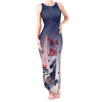 Personalized France Tank Maxi Dress Eiffel For Him - Wonder Print Shop