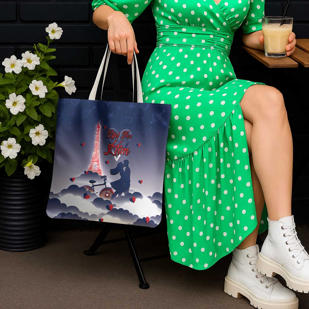 France Tote Bag Eiffel For Him - Wonder Print Shop