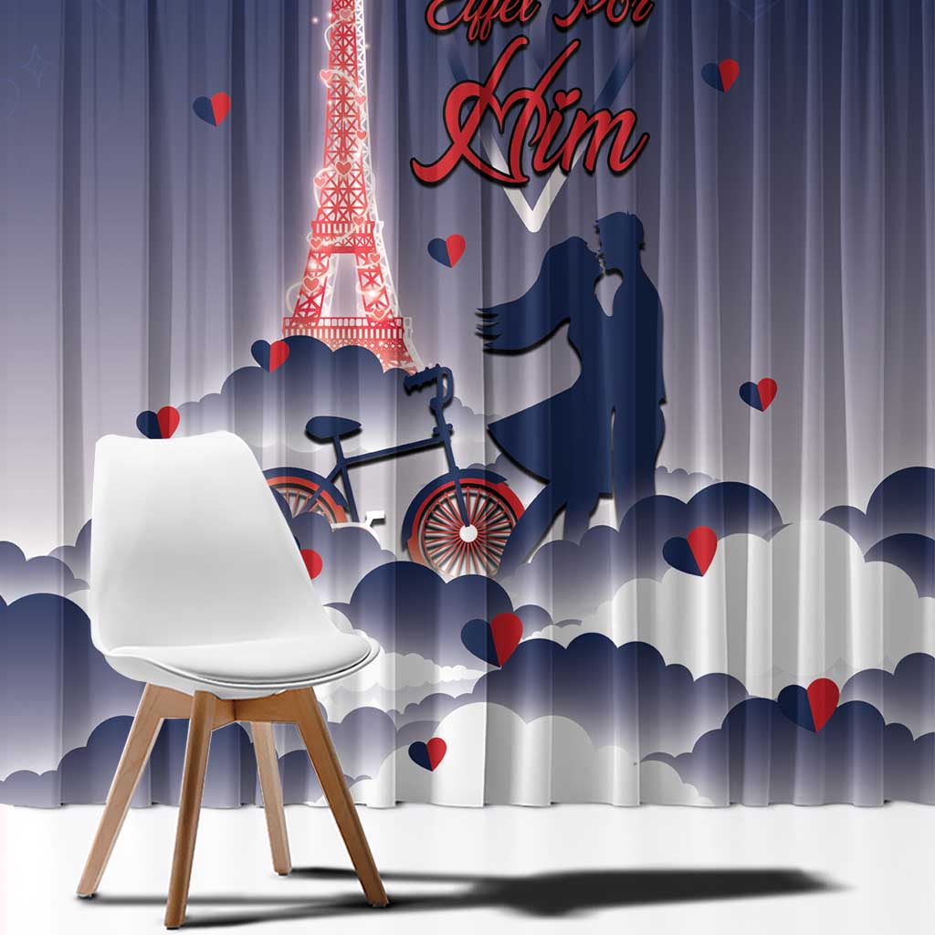 France Window Curtain Eiffel For Him - Wonder Print Shop