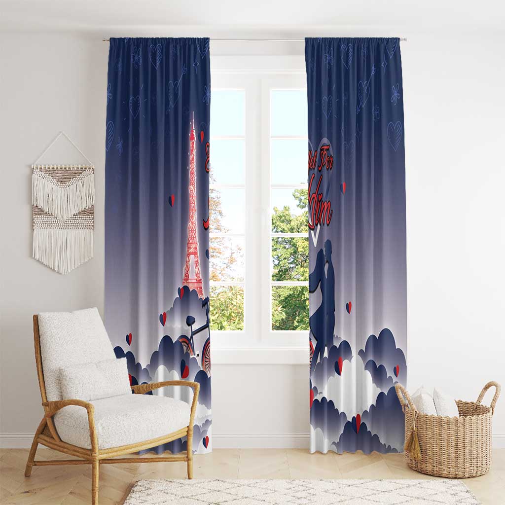 France Window Curtain Eiffel For Him - Wonder Print Shop