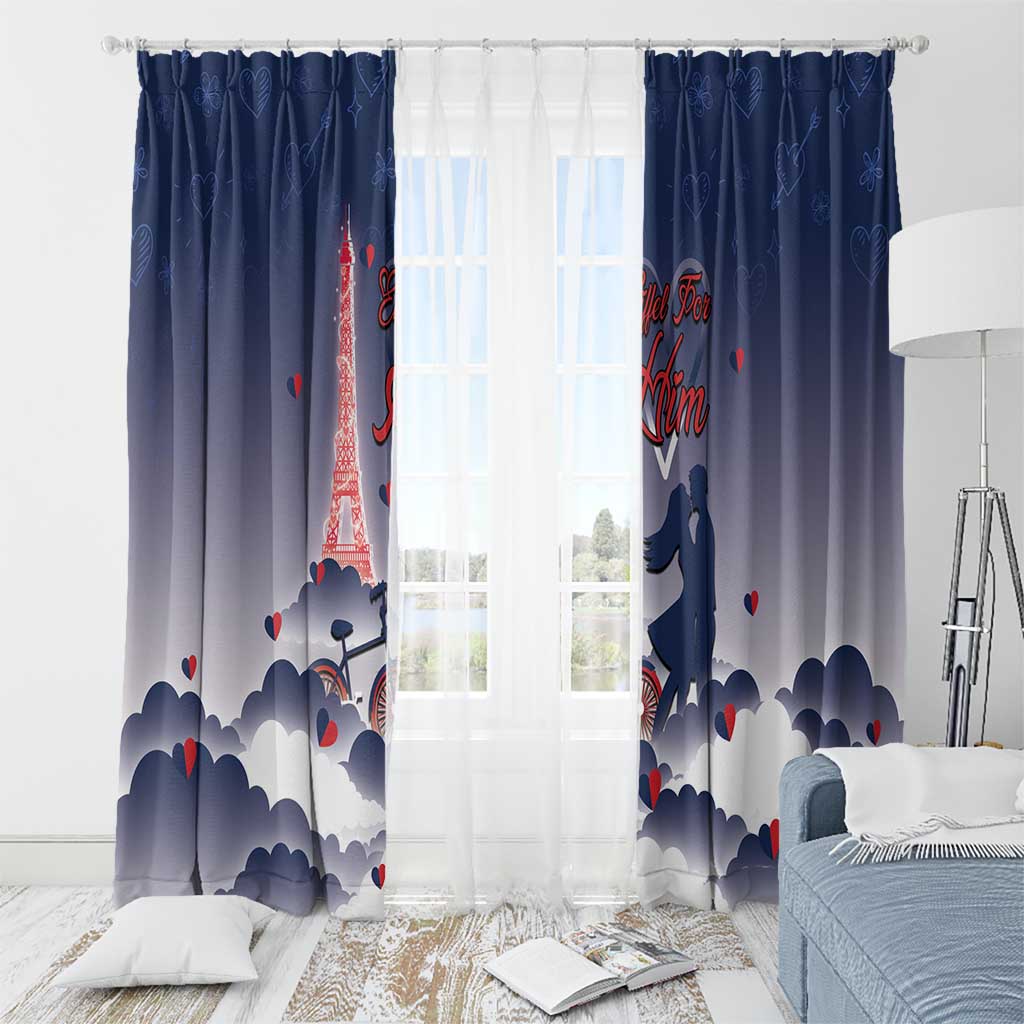 France Window Curtain Eiffel For Him - Wonder Print Shop