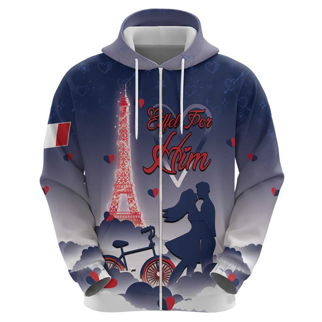 Personalized France Zip Hoodie Eiffel For Him - Wonder Print Shop