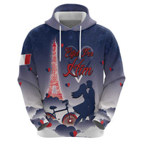 Personalized France Zip Hoodie Eiffel For Him - Wonder Print Shop