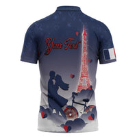 Personalized France Zipper Polo Shirt Eiffel For Him - Wonder Print Shop