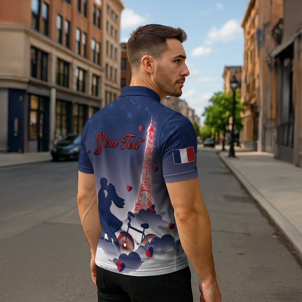 Personalized France Zipper Polo Shirt Eiffel For Him - Wonder Print Shop