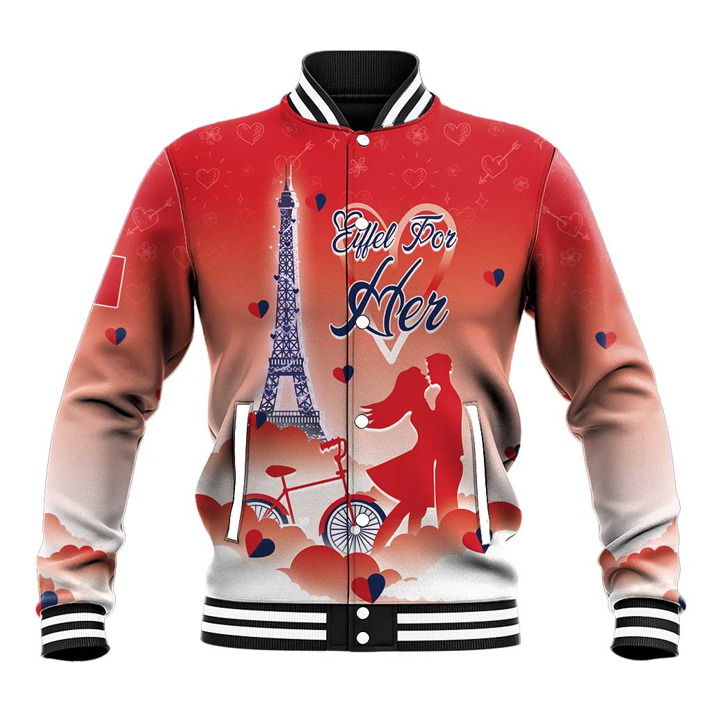 Personalized France Baseball Jacket Eiffel For Her - Wonder Print Shop