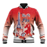 Personalized France Baseball Jacket Eiffel For Her - Wonder Print Shop