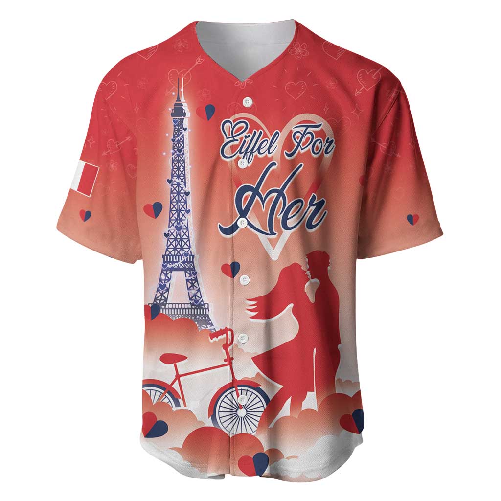 Personalized France Baseball Jersey Eiffel For Her - Wonder Print Shop