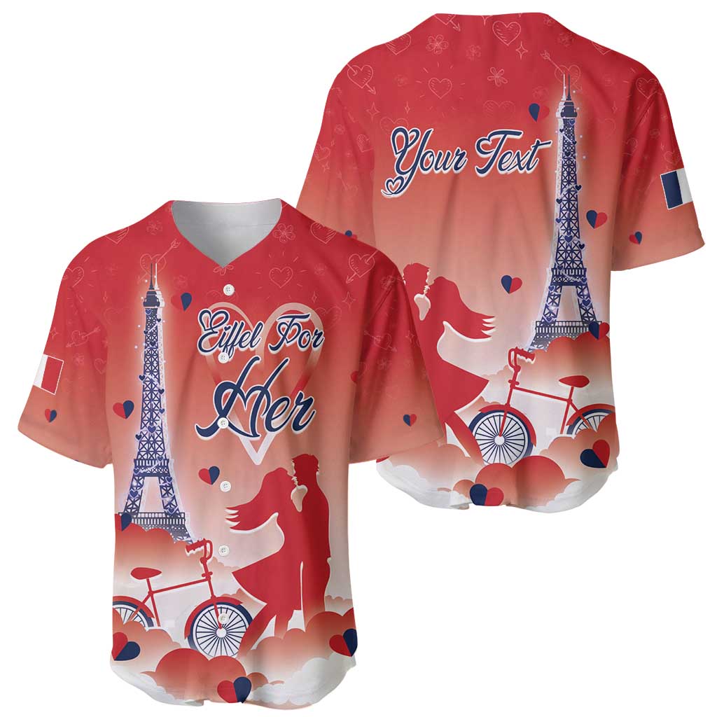 Personalized France Baseball Jersey Eiffel For Her - Wonder Print Shop