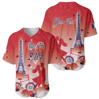 Personalized France Baseball Jersey Eiffel For Her - Wonder Print Shop