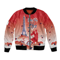 Personalized France Bomber Jacket Eiffel For Her - Wonder Print Shop