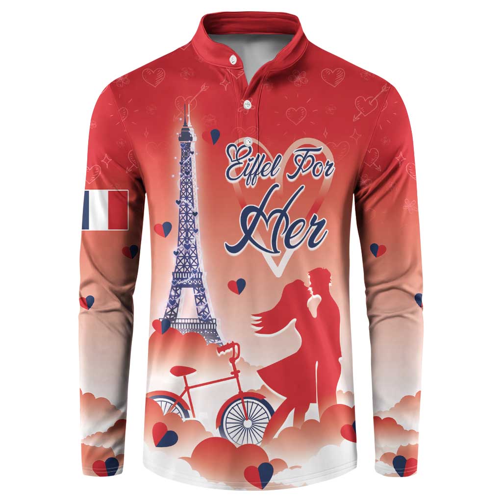 Personalized France Button Sweatshirt Eiffel For Her - Wonder Print Shop