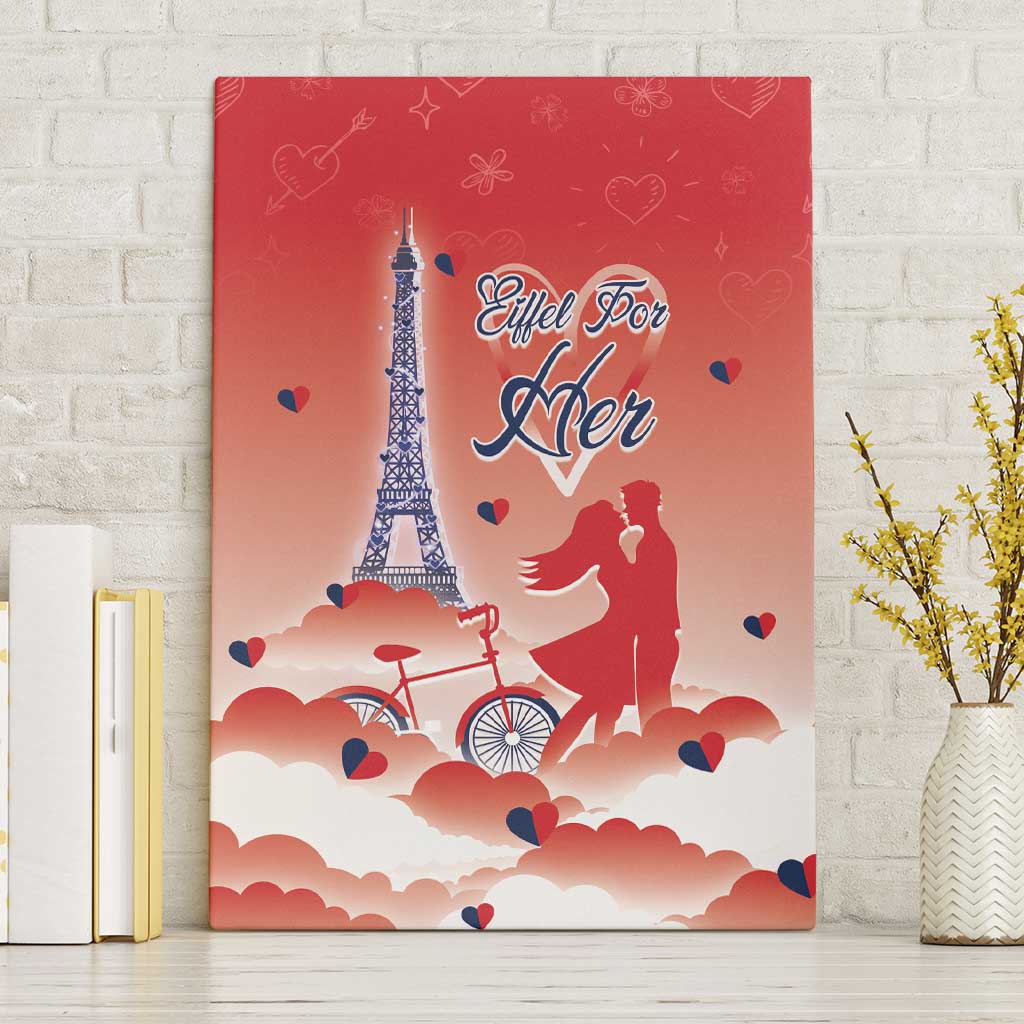 France Canvas Wall Art Eiffel For Her - Wonder Print Shop