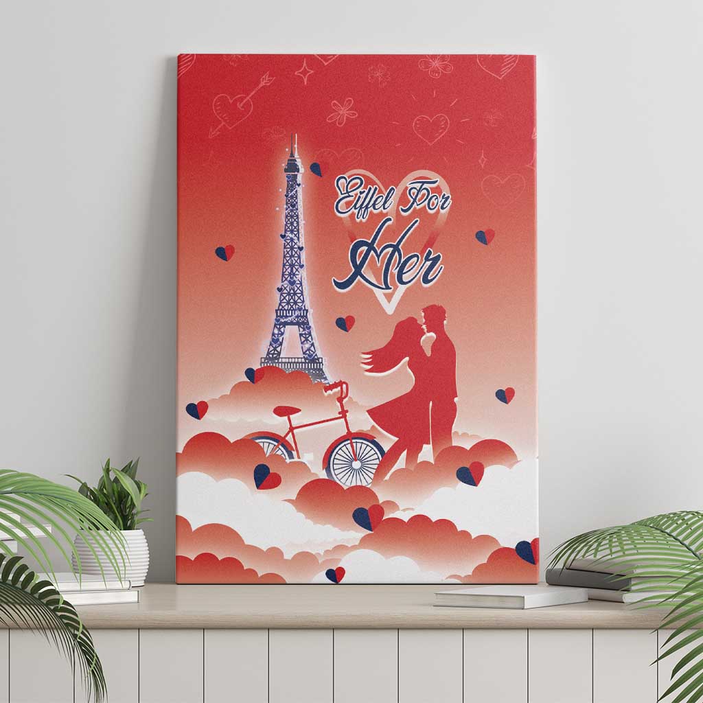 France Canvas Wall Art Eiffel For Her - Wonder Print Shop
