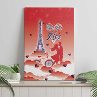 France Canvas Wall Art Eiffel For Her - Wonder Print Shop