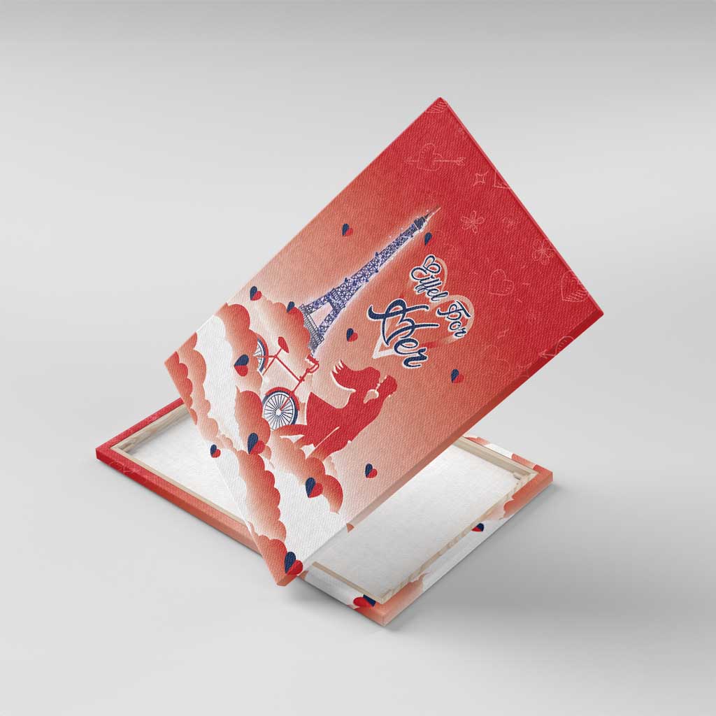 France Canvas Wall Art Eiffel For Her - Wonder Print Shop