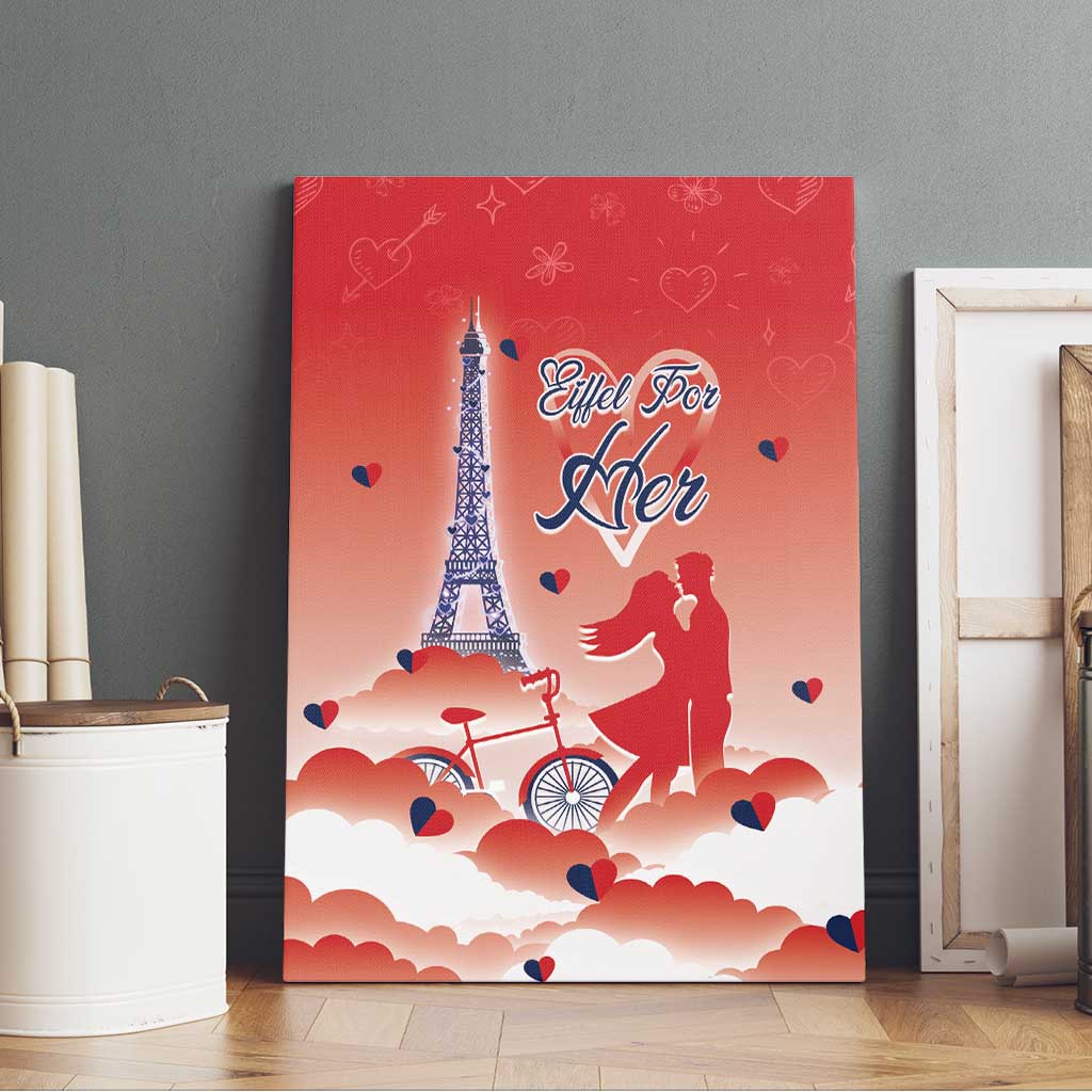 France Canvas Wall Art Eiffel For Her - Wonder Print Shop