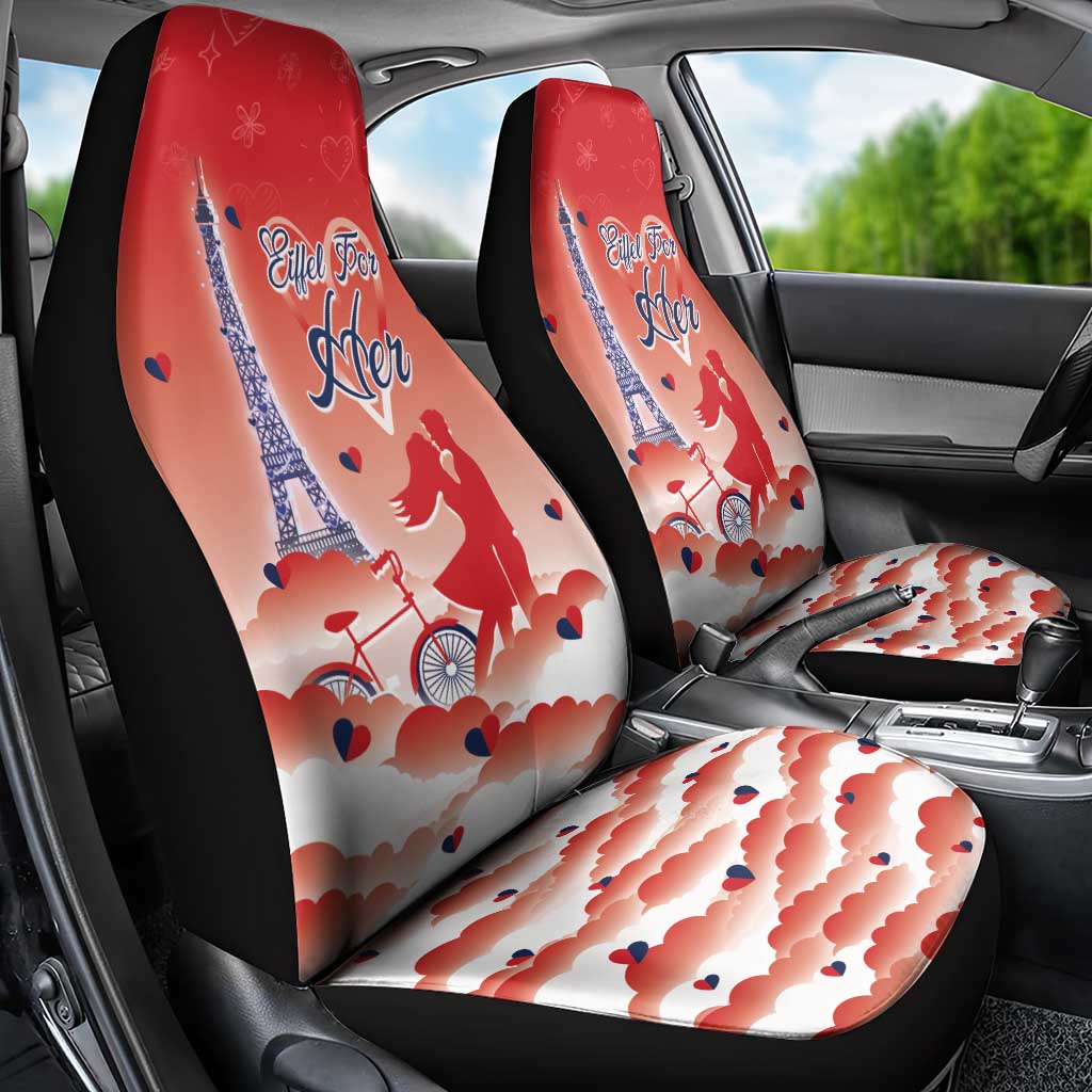 France Car Seat Cover Eiffel For Her - Wonder Print Shop