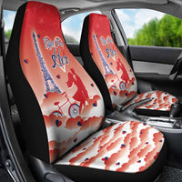 France Car Seat Cover Eiffel For Her - Wonder Print Shop