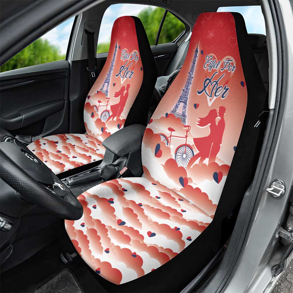France Car Seat Cover Eiffel For Her - Wonder Print Shop