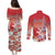 Personalized France Couples Matching Puletasi and Long Sleeve Button Shirt Eiffel For Her - Wonder Print Shop