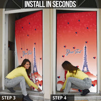 France Door Cover Eiffel For Her - Wonder Print Shop