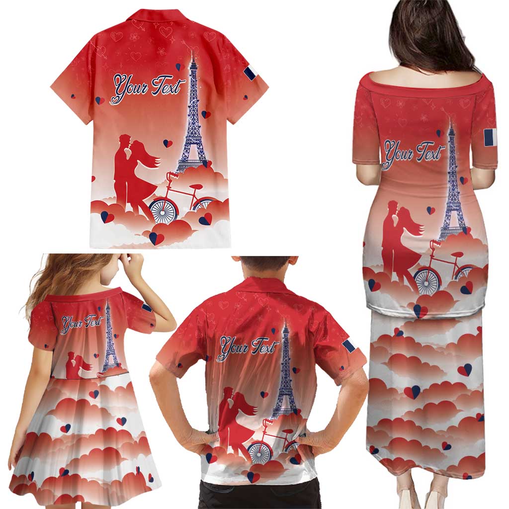Personalized France Family Matching Puletasi and Hawaiian Shirt Eiffel For Her - Wonder Print Shop