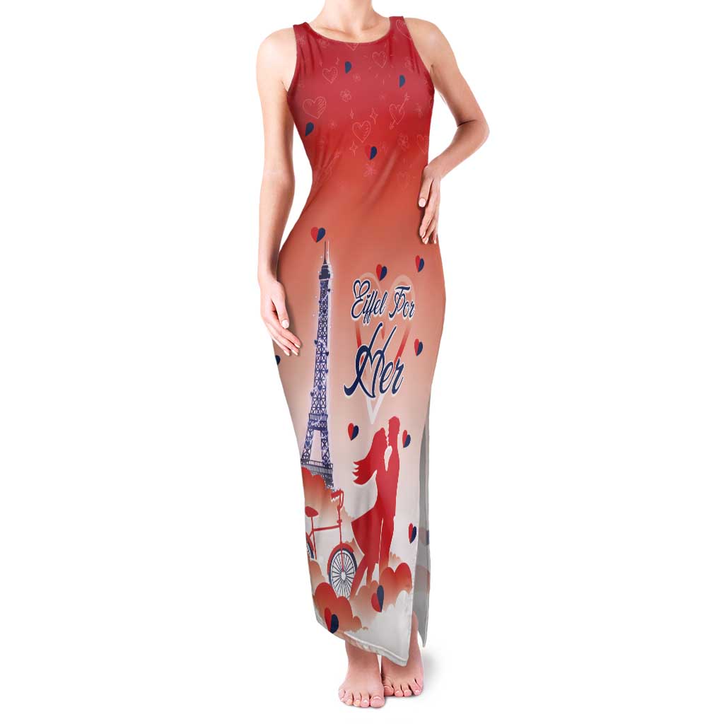 Personalized France Family Matching Tank Maxi Dress and Hawaiian Shirt Eiffel For Her - Wonder Print Shop