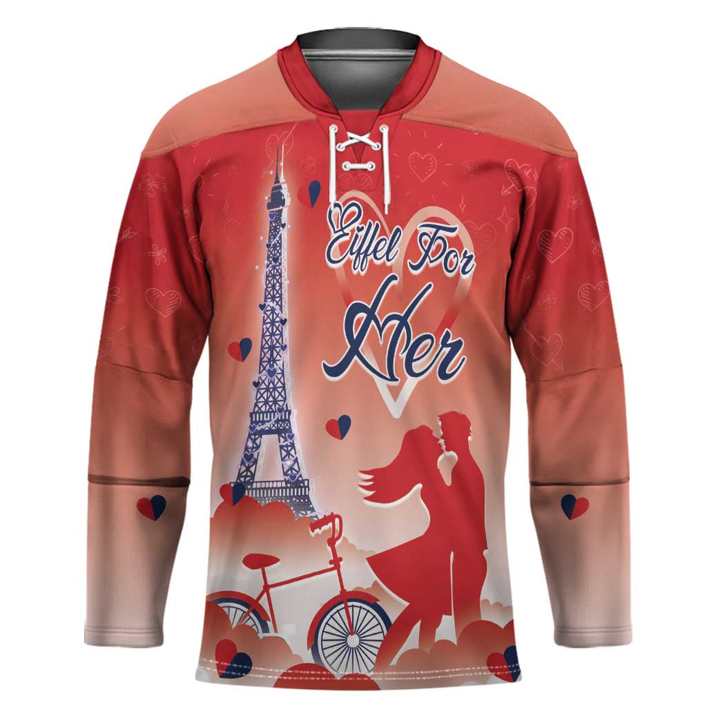 Personalized France Hockey Jersey Eiffel For Her - Wonder Print Shop