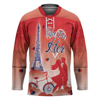Personalized France Hockey Jersey Eiffel For Her - Wonder Print Shop