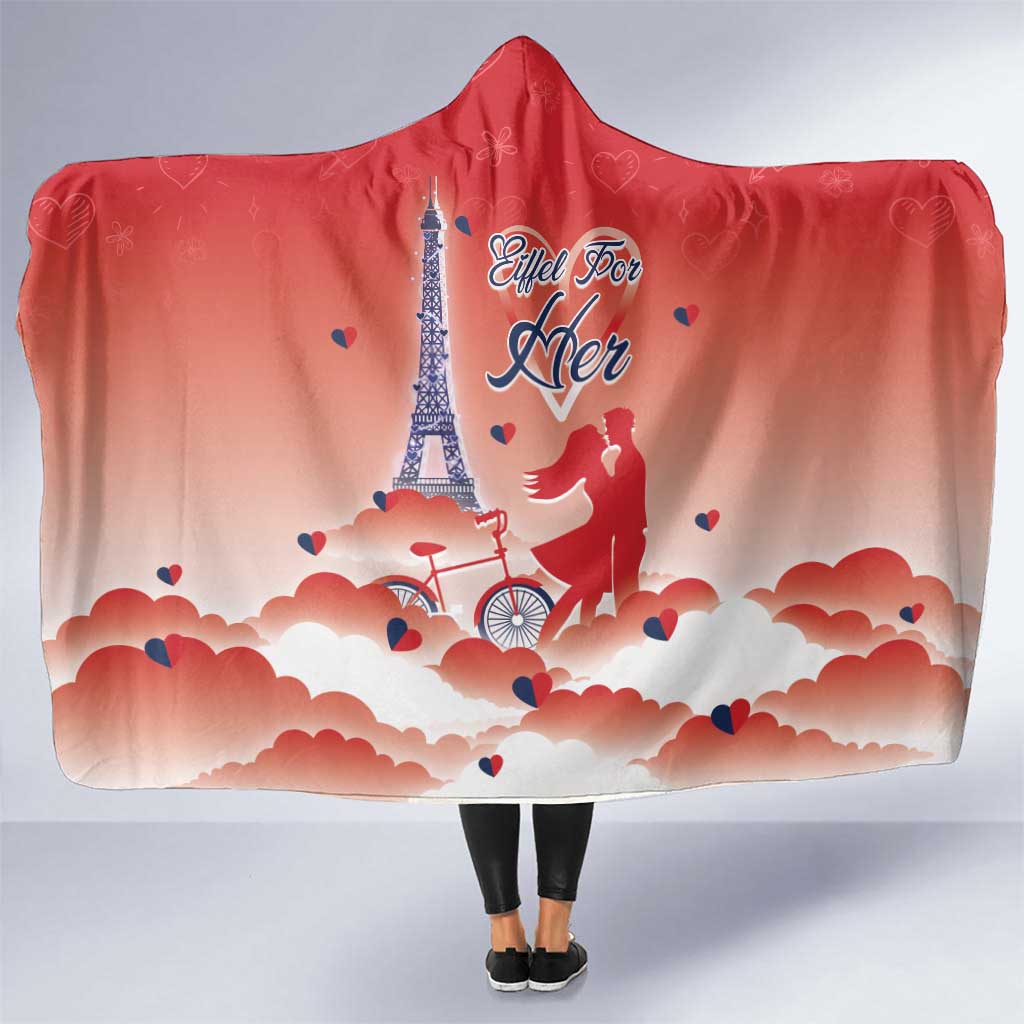 France Hooded Blanket Eiffel For Her - Wonder Print Shop