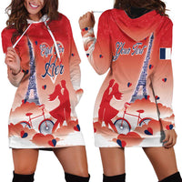 Personalized France Hoodie Dress Eiffel For Her - Wonder Print Shop