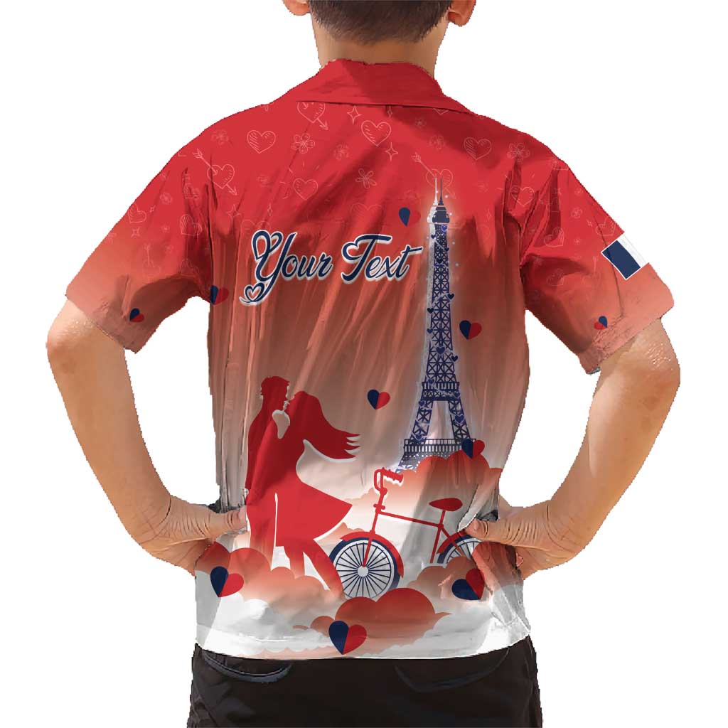 Personalized France Kid Hawaiian Shirt Eiffel For Her - Wonder Print Shop