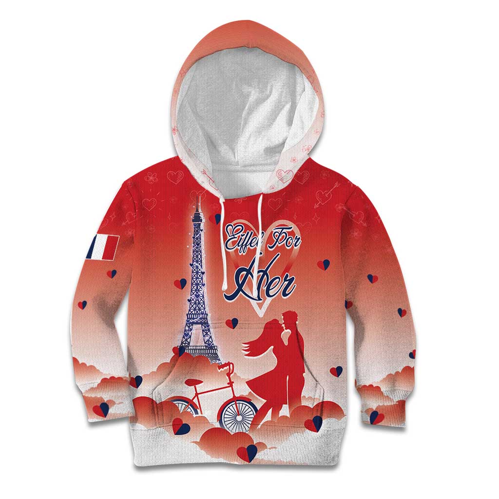 Personalized France Kid Hoodie Eiffel For Her - Wonder Print Shop