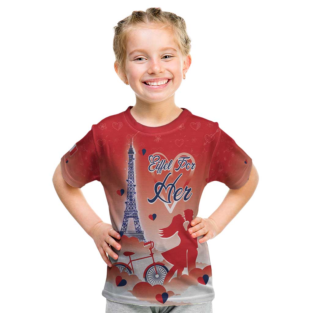Personalized France Kid T Shirt Eiffel For Her - Wonder Print Shop