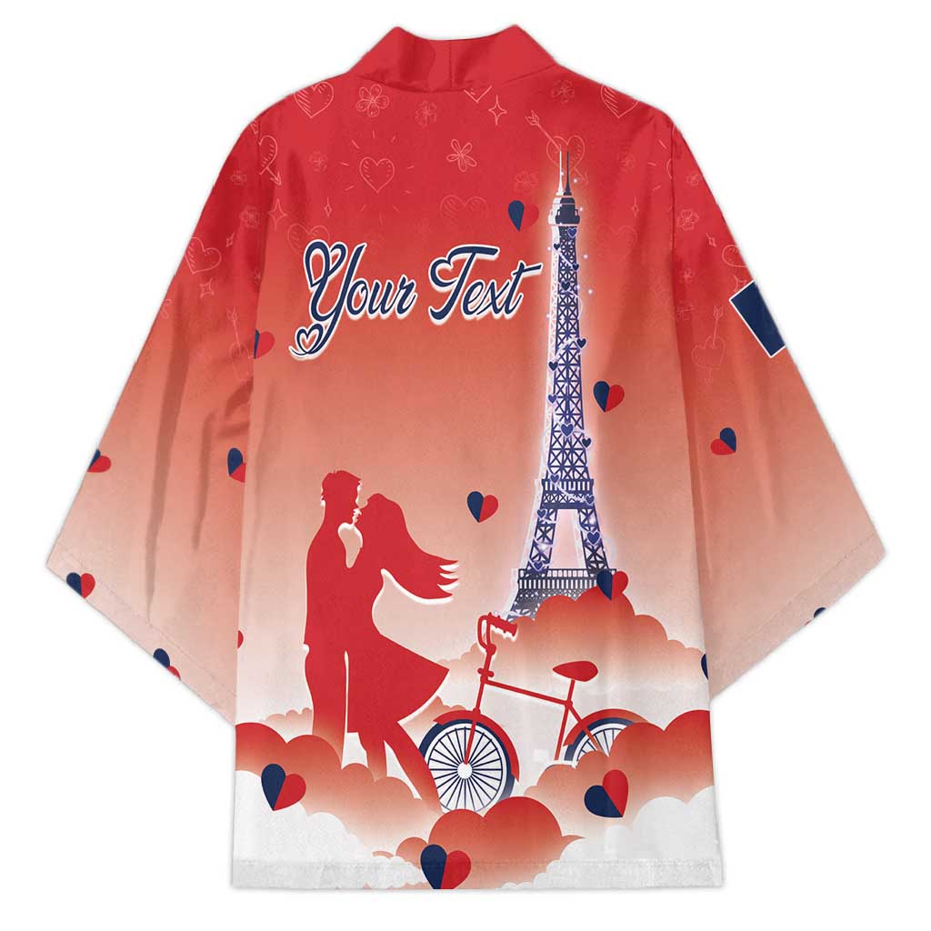 Personalized France Kimono Eiffel For Her - Wonder Print Shop