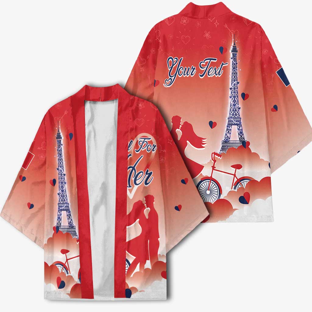 Personalized France Kimono Eiffel For Her - Wonder Print Shop