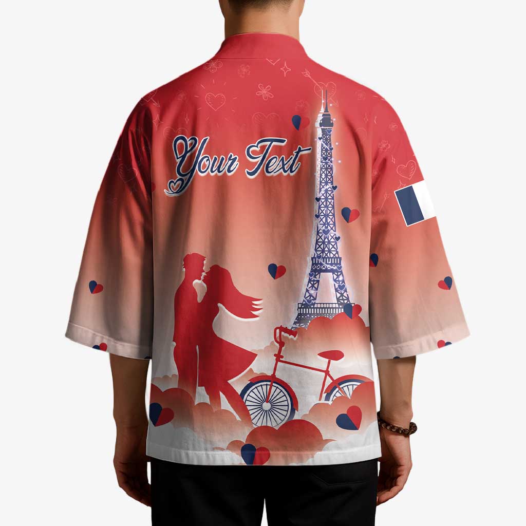 Personalized France Kimono Eiffel For Her - Wonder Print Shop