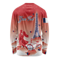 Personalized France Long Sleeve Shirt Eiffel For Her - Wonder Print Shop
