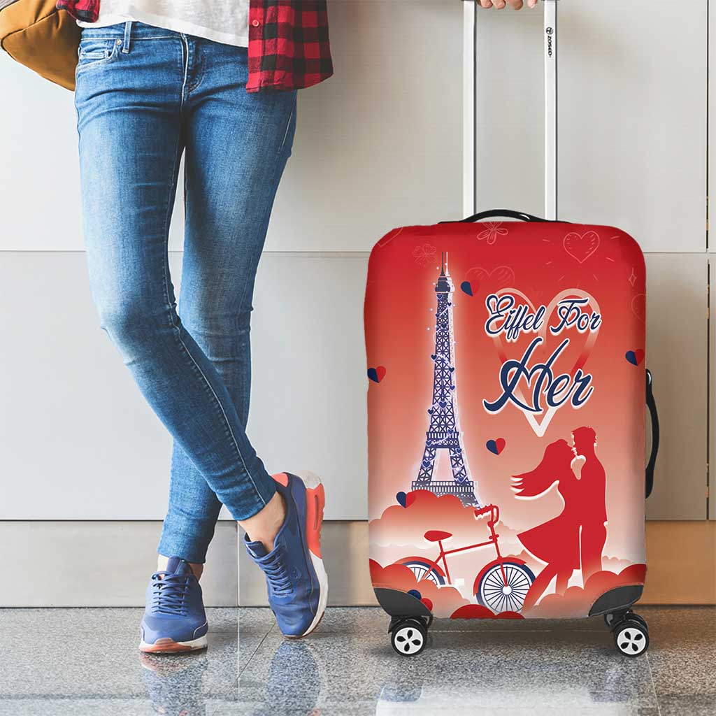 France Luggage Cover Eiffel For Her - Wonder Print Shop