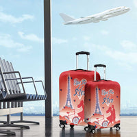 France Luggage Cover Eiffel For Her - Wonder Print Shop